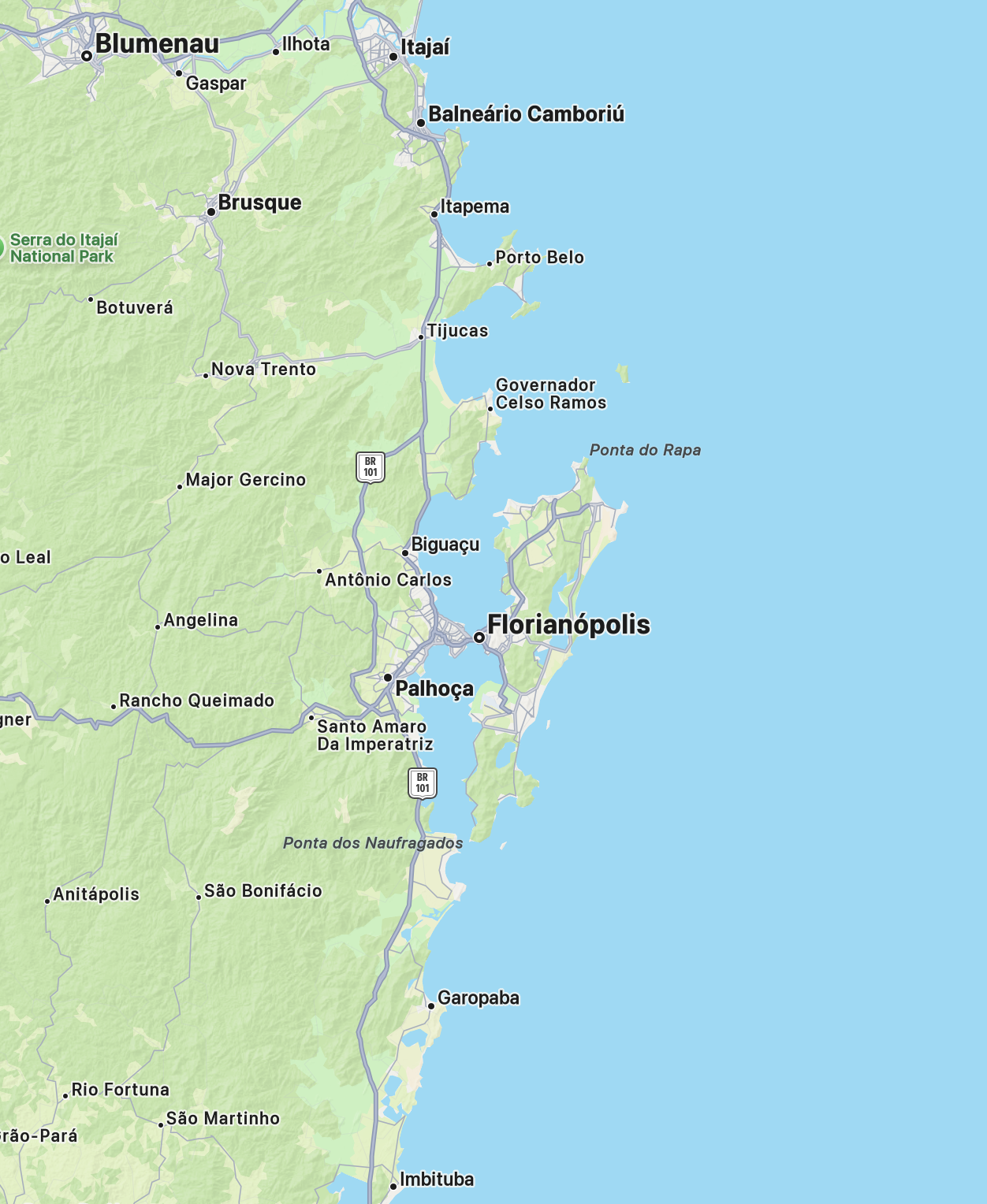 Florianópolis on the map